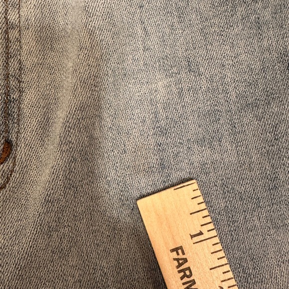 Risen Jeans Womens 13/31 Light Wash Wide Leg Cropped High Rise Stretch Denim - Picture 5 of 7